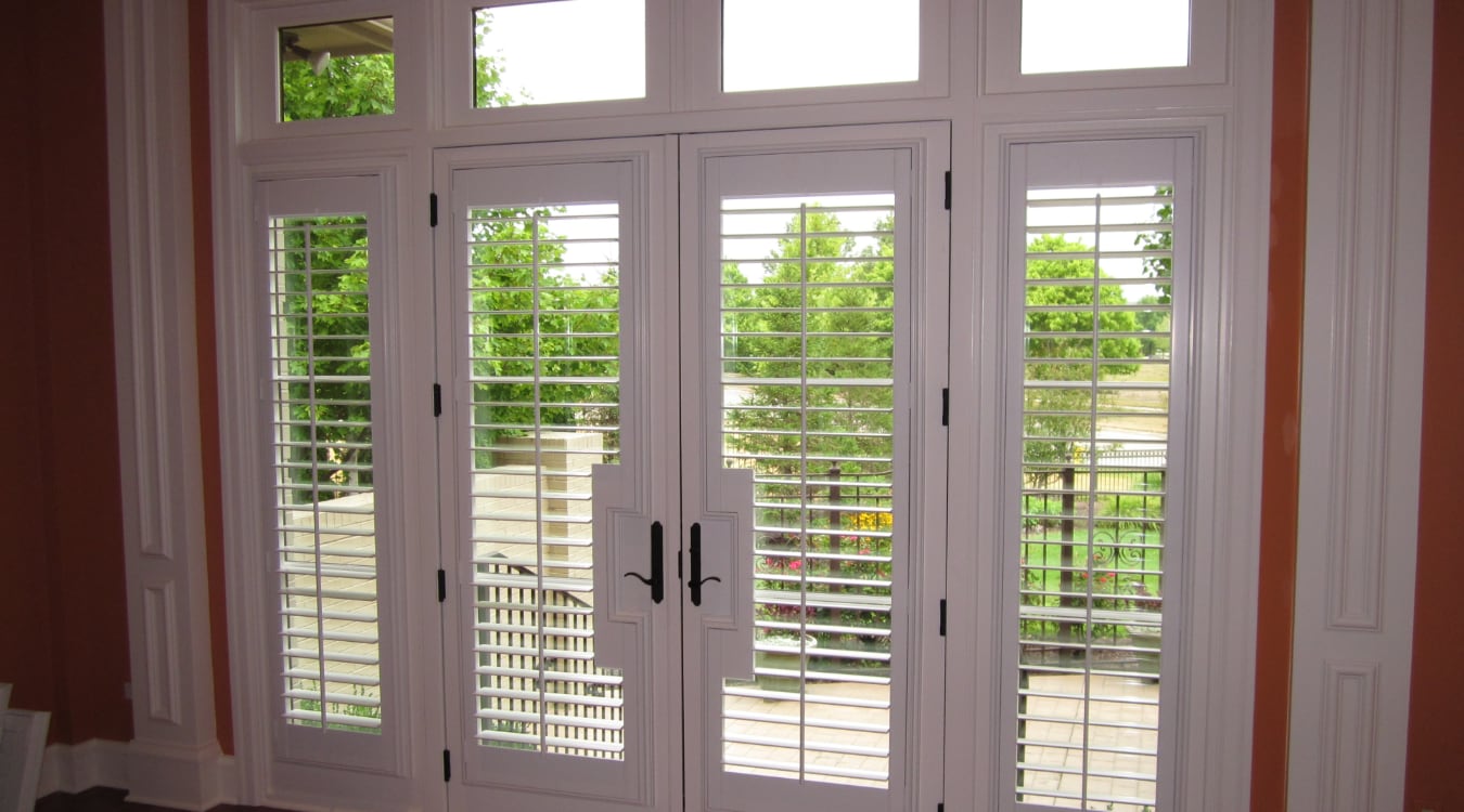 Sidelight windows next to a front door